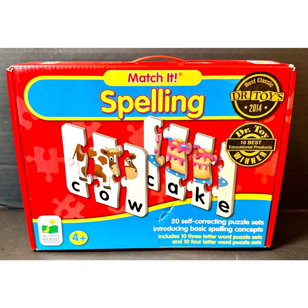 Learning Journey Match It! Spelling puzzle game educational toy letters matching